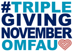 Triple Giving November logo for OMF Australia